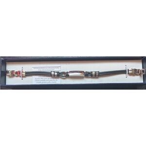 Aragonesi Black & Silver Men's Bracelet